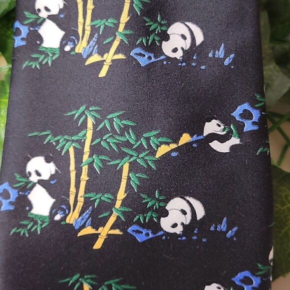 Kailong. Men's Unique Tie. Hand-made. 100% Silk. OSFA. EUC - Picture 2 of 5